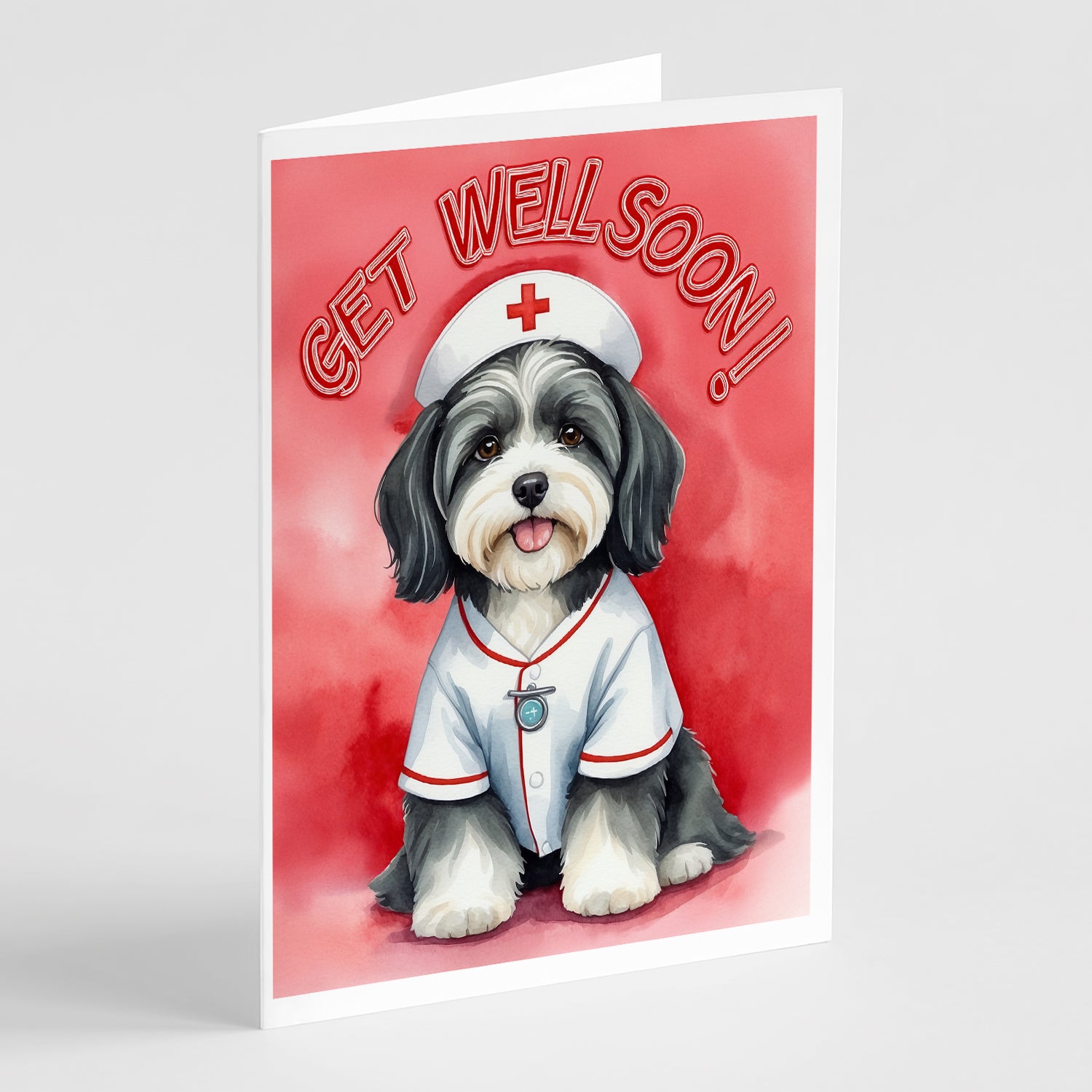Havanese Get Well Soon Greeting Cards Pack of 8 Online Hot Sale