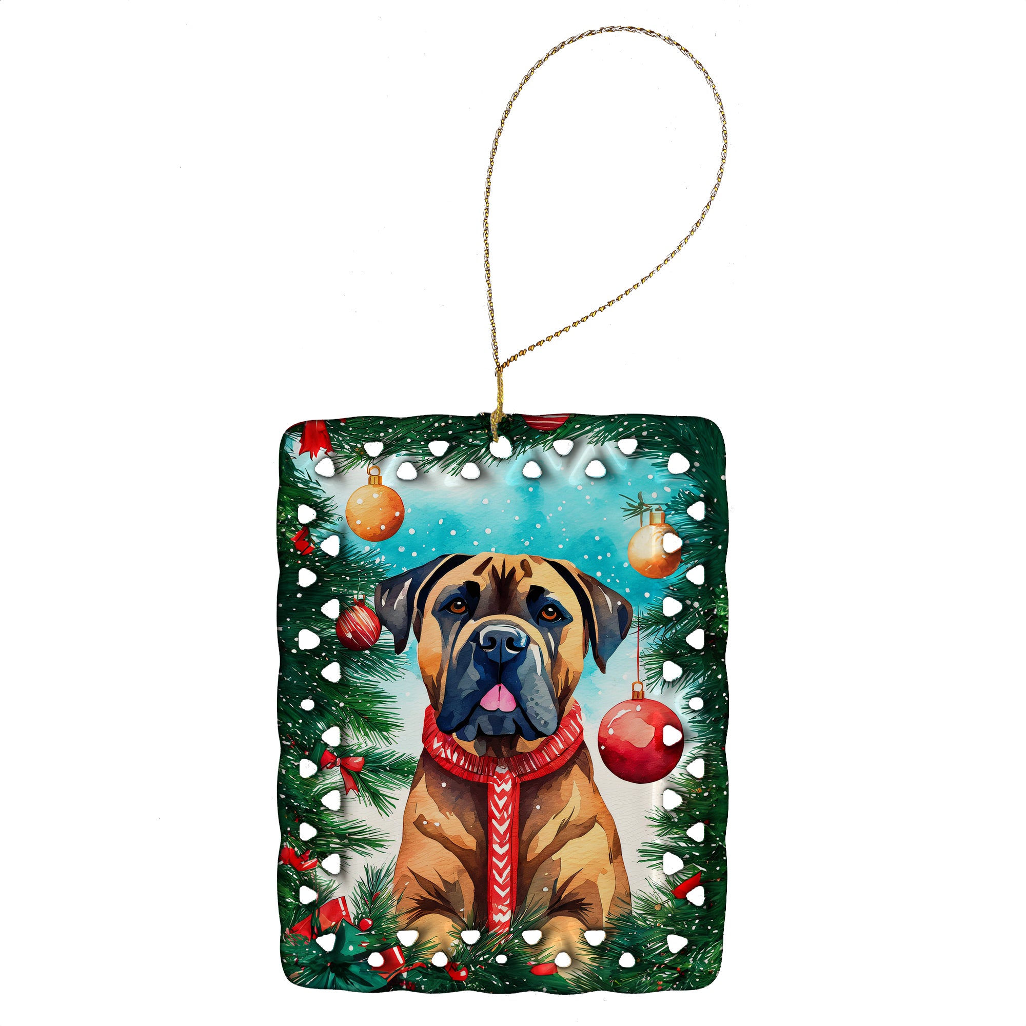 Cane Corso Christmas Porcelain Ornament Sale