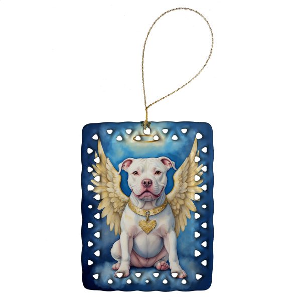 Pit Bull Terrier My Angel Porcelain Ornament For Discount
