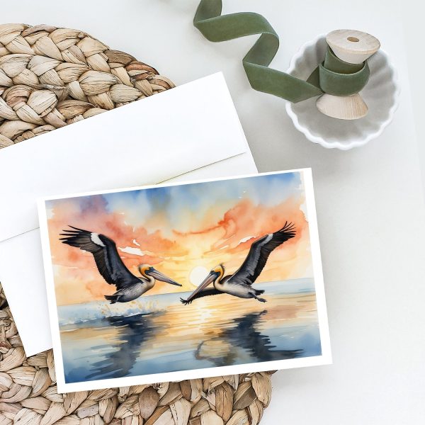 Pelicans Flying Greeting Cards Pack of 8 Supply - Image 2
