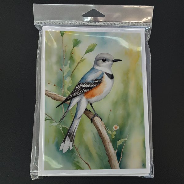 Oklahoma Scissortailed Flycatcher Greeting Cards Pack of 8 Cheap - Image 3