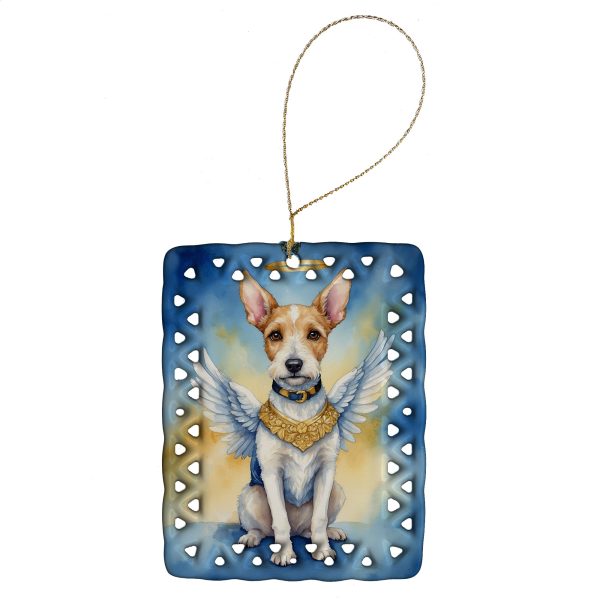 Fox Terrier My Angel Porcelain Ornament Supply
