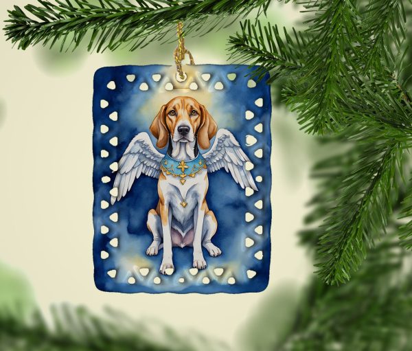 English Foxhound My Angel Porcelain Ornament Hot on Sale - Image 2