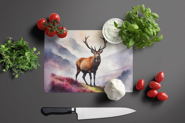 Highland Red Deer Glass Cutting Board on Sale - Image 3