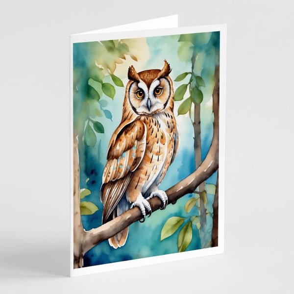 Oriental Bay Owl Greeting Cards Pack of 8 For Sale