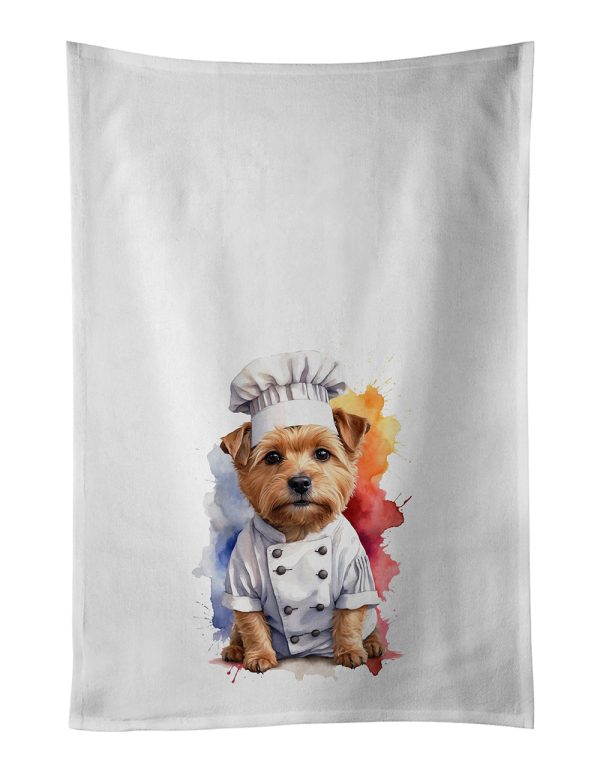 Norfolk Terrier Chef Kitchen Towel Set of 2 Online now