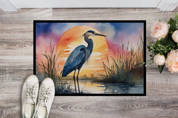 Blue Heron Setting Sun Doormat Supply - Image 2