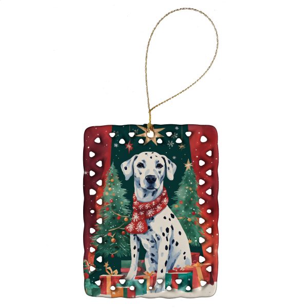 Dalmatian Christmas Porcelain Ornament Online now