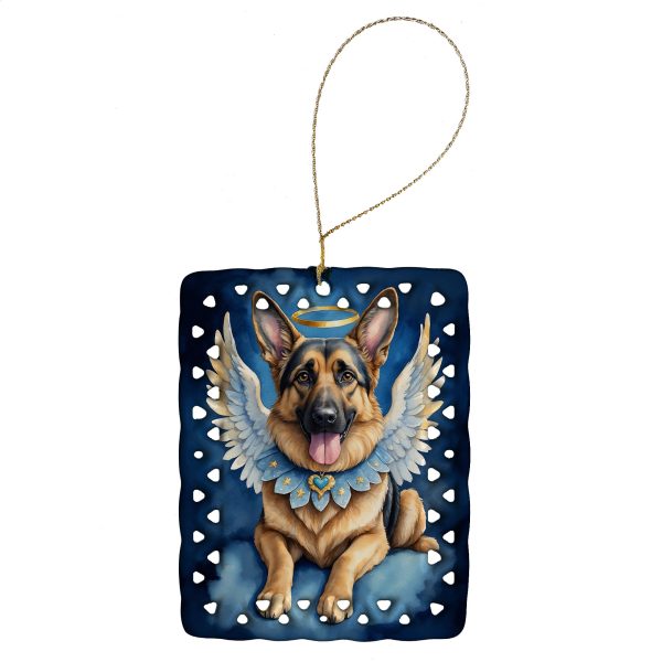 German Shepherd My Angel Porcelain Ornament Supply