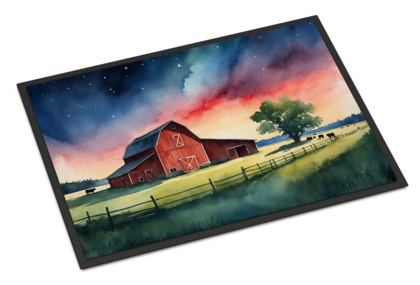 Barn at Twilight Doormat Cheap