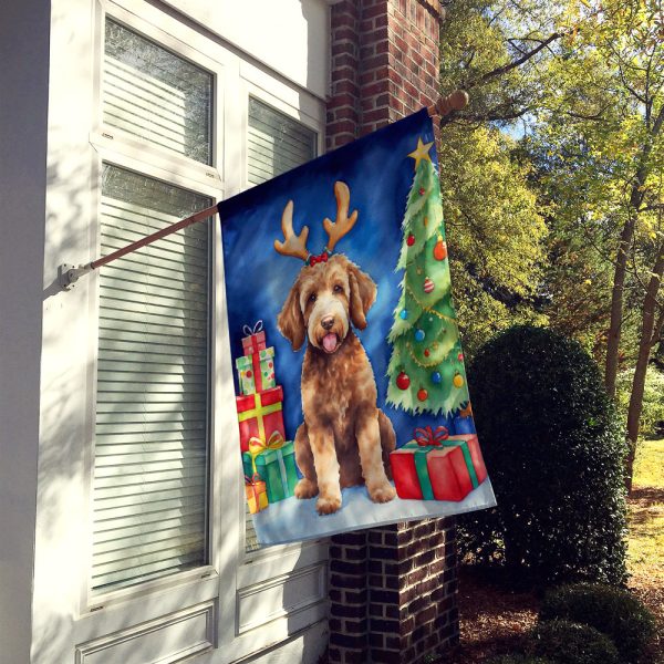 Labradoodle Christmas Reindeer House Flag Fashion - Image 2
