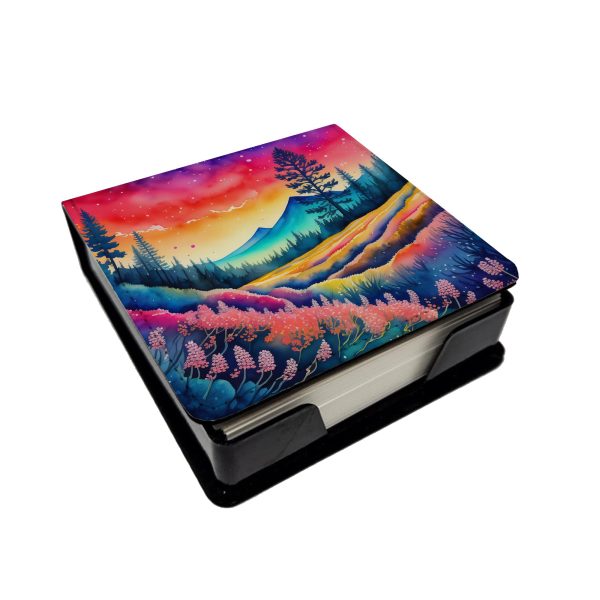 Colorful Yarrow PU Leather Note Paper Holder For Discount