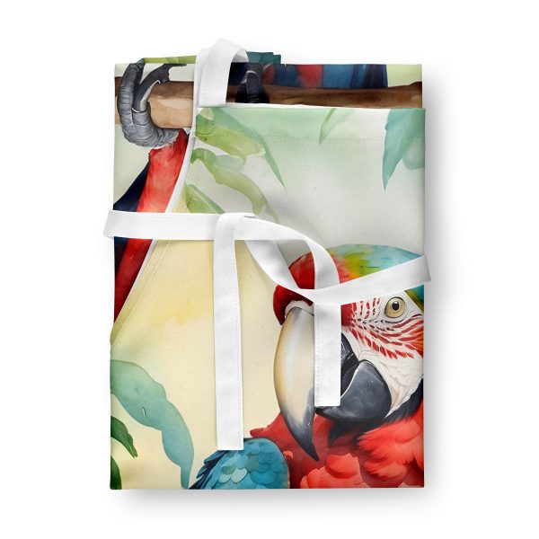 Macaw Parrot Apron Online now - Image 3