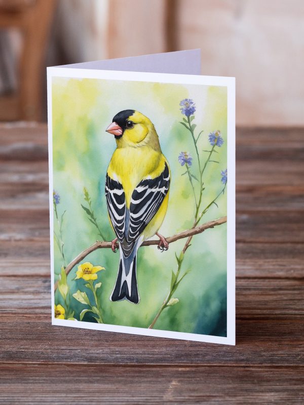 American Goldfinch Greeting Cards Pack of 8 Hot on Sale - Image 2