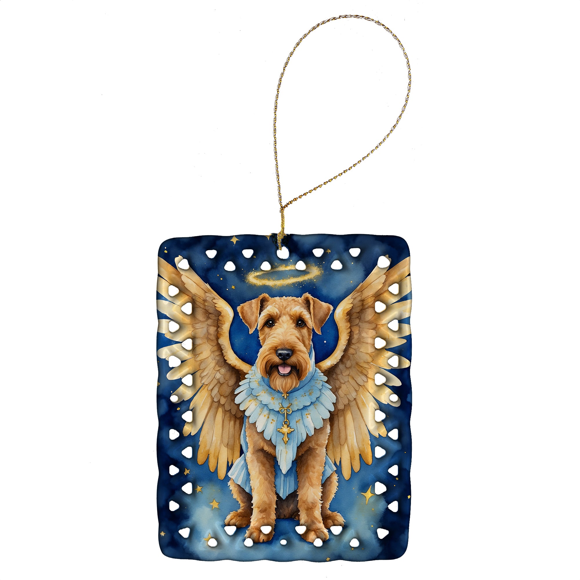 Airedale Terrier My Angel Porcelain Ornament Online Hot Sale
