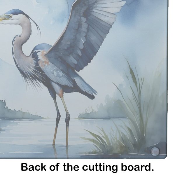 Blue Heron Under the Moonlight Glass Cutting Board Cheap - Image 5