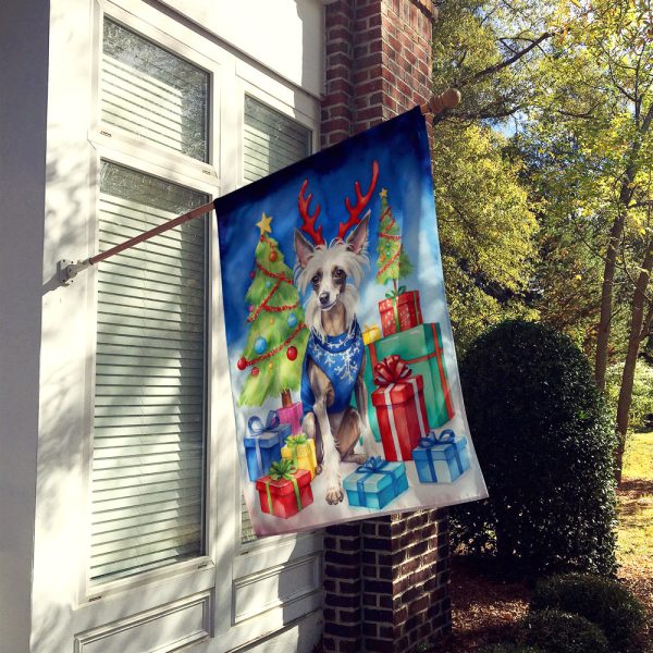 Chinese Crested Christmas Reindeer House Flag Online Hot Sale - Image 2