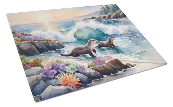Coastal Wildlife Seals Glass Cutting Board Online Hot Sale