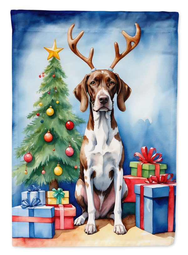 Pointer Christmas Reindeer House Flag For Discount