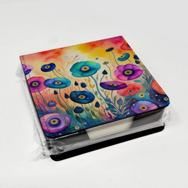 Anemones in Color PU Leather Note Paper Holder For Sale - Image 4