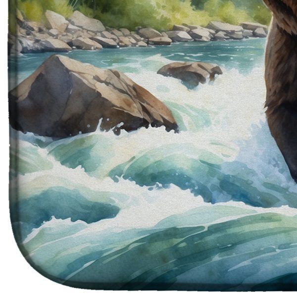 Alaskan Wilderness Grizzly Bear Dish Drying Mat Fashion - Image 3