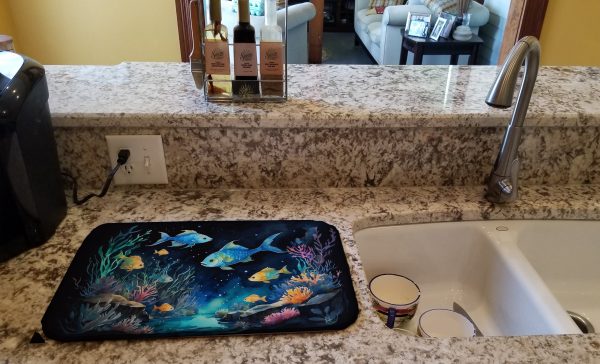 Bioluminescent Fish Dish Drying Mat Cheap - Image 2