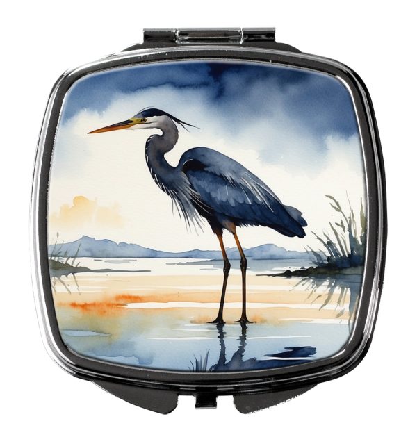 Blue Heron Barely Lit Sky Compact Mirror For Sale