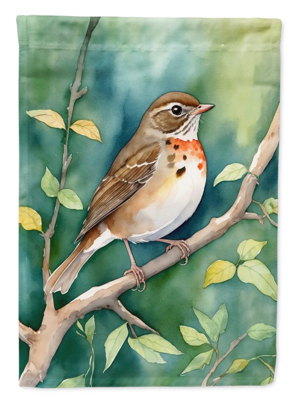 Vermont Hermit Thrush House Flag Online