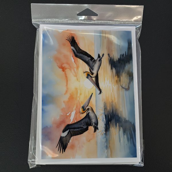 Pelicans Flying Greeting Cards Pack of 8 Supply - Image 3