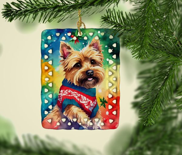 Yorkshire Terrier Yorkie Christmas Porcelain Ornament Hot on Sale - Image 2