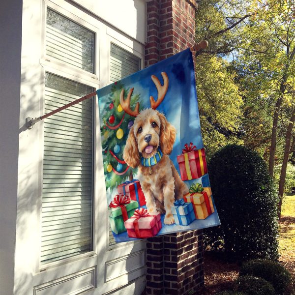 Cockapoo Christmas Reindeer House Flag Discount - Image 2