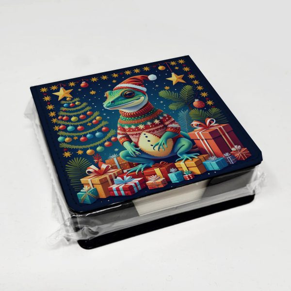Gecko Christmas PU Leather Note Paper Holder Cheap - Image 4