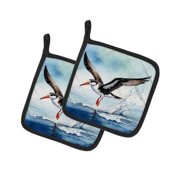 Black Skimmer Pair of Pot Holders Sale