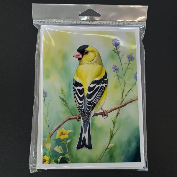 American Goldfinch Greeting Cards Pack of 8 Hot on Sale - Image 3