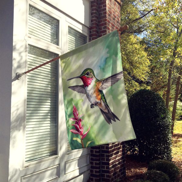 Calliope Hummingbird House Flag on Sale - Image 2