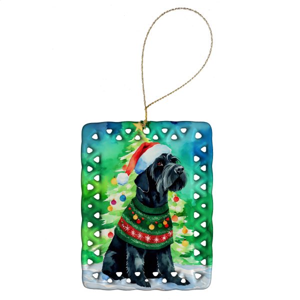 Giant Schnauzer Christmas Porcelain Ornament Online Hot Sale