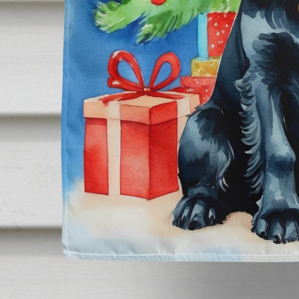 Black Cocker Spaniel Christmas Reindeer House Flag Online Hot Sale - Image 4