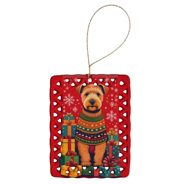 Lakeland Terrier Holiday Christmas Porcelain Ornament Online