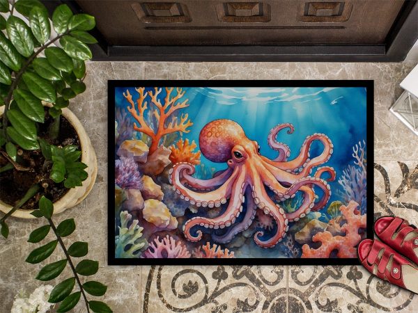 Octopus Among Coral Doormat For Sale - Image 3