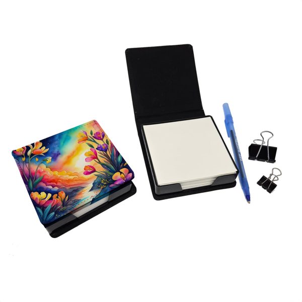 Colorful Freesia PU Leather Note Paper Holder Fashion - Image 2