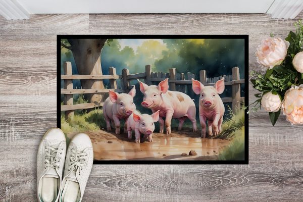 Piglets in the Mud Doormat Online - Image 2