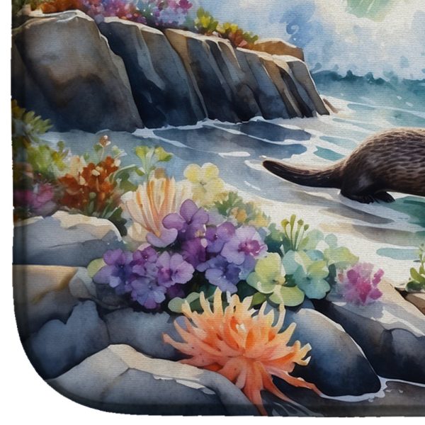 Coastal Wildlife Seals Dish Drying Mat For Discount - Image 3