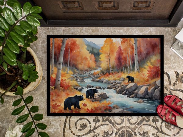 Bears Autumn in the Woods Doormat Online Sale - Image 3