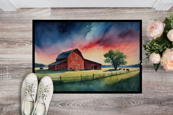 Barn at Twilight Doormat Cheap - Image 2