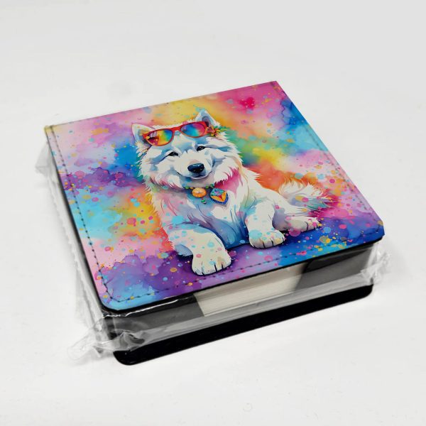 Samoyed Hippie Dawg PU Leather Note Paper Holder For Discount - Image 4