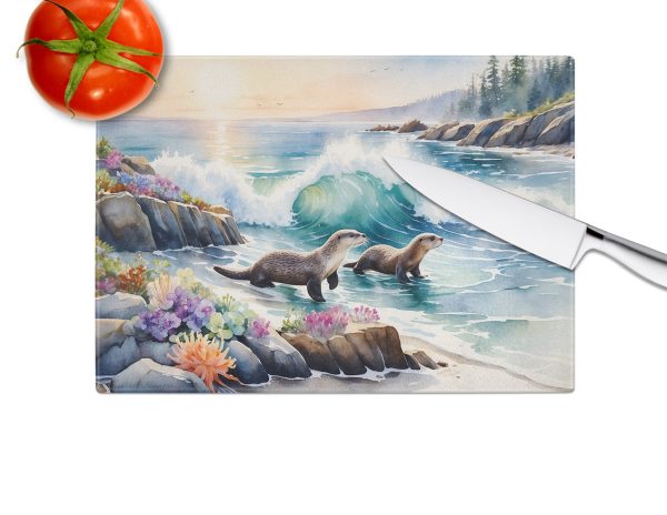 Coastal Wildlife Seals Glass Cutting Board Online Hot Sale - Image 4