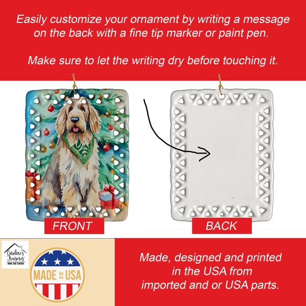 Otterhound Christmas Porcelain Ornament Sale - Image 3