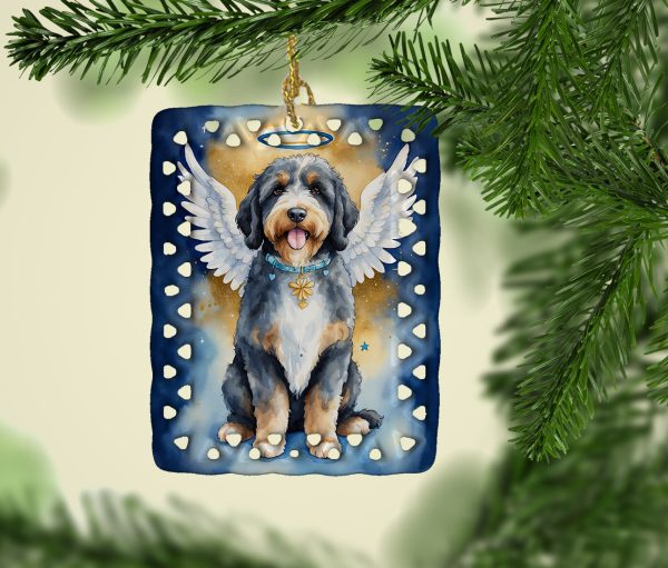 Bernedoodle My Angel Porcelain Ornament For Sale - Image 2
