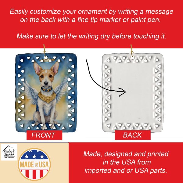 Fox Terrier My Angel Porcelain Ornament Supply - Image 3