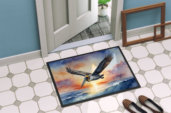 Pelican Fyling at Sunrise Doormat Online Sale - Image 4